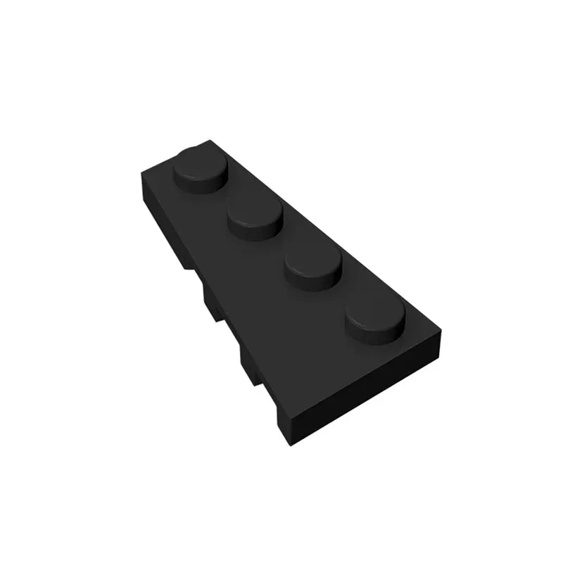 Color: wood - BZB MOC 41770 2x4 Wedge Board (Left) High-tech Creative Technical Building Block Model Kids DIY Toy Brick Parts Best Gifts