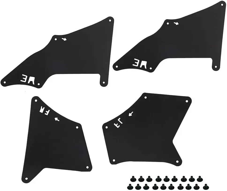 Splash Guard Fender Liner Shields With Clips Compatible WithToyota 4 Runner 2007-2014 FJ Cruiser  Lexus GX460  Lexus GX470
