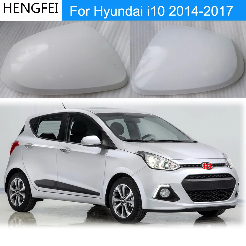 Color: army green - Accessories For Car Hyundai i10 Rearview Mirror Cover Case Shell Lid