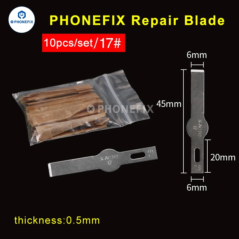 Color: GOLD - 10pcs #4A #11 #18 Scalpel Knife Blades Engraving Non-Slip Metal Scalpel Knife Replacement Craft Blades PCB Repair Hand Tools