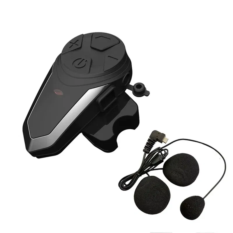 Color: Black - BT-S3NS Motorcycle Helmet Intercom Moto Helmet BT5.0 Headset Waterproof Intercomunicador BT Interphone FM