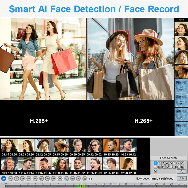Video Input: 36CH, Ships From: CHINA, Plug Standard: UK Plug - Smar H.265 CCTV NVR Face Detection 10CH 16CH 32CH 36CH Max 4K Output Security Video Recorder Motion Detect P2P Onvif XMEye APP