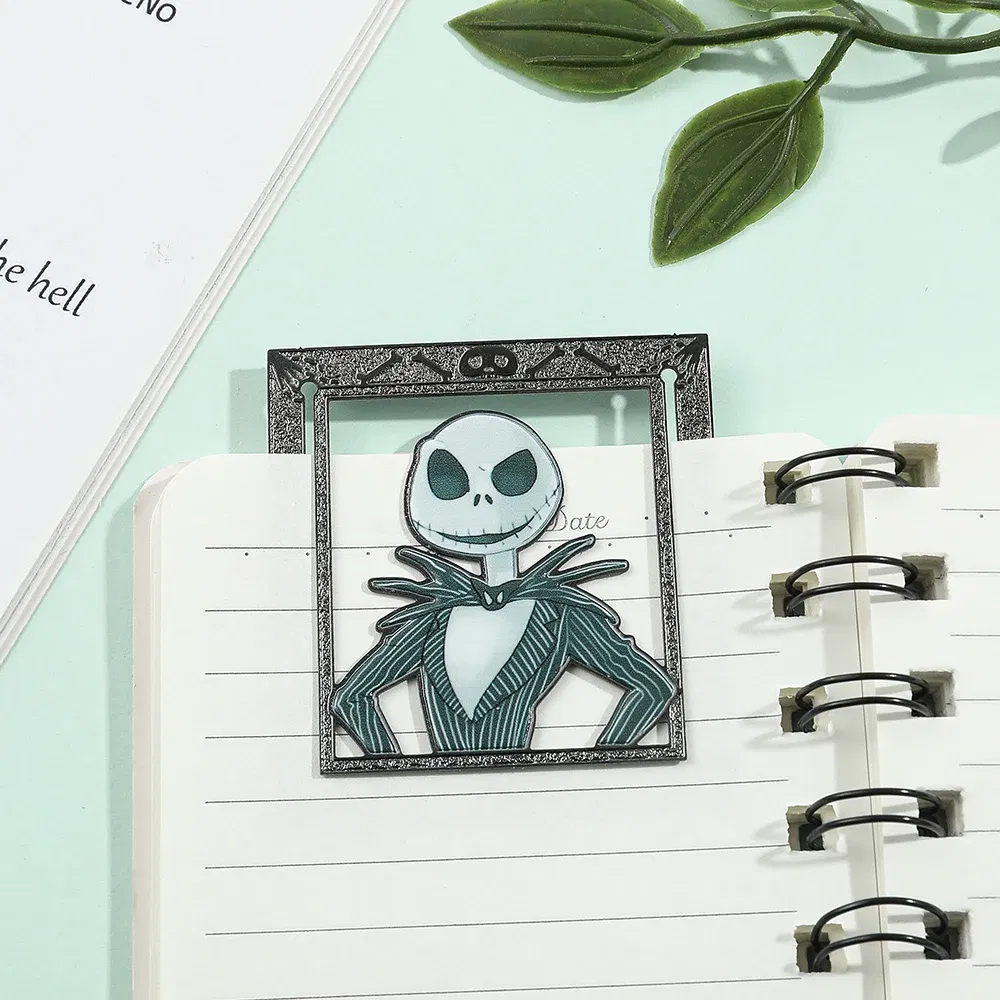 Color: Green - Anime Cartoon Christmas Eve Book Mark for Book Lovers Gift Anime Movie Fans Collection Metal Bookmarks Book Accessory Mark