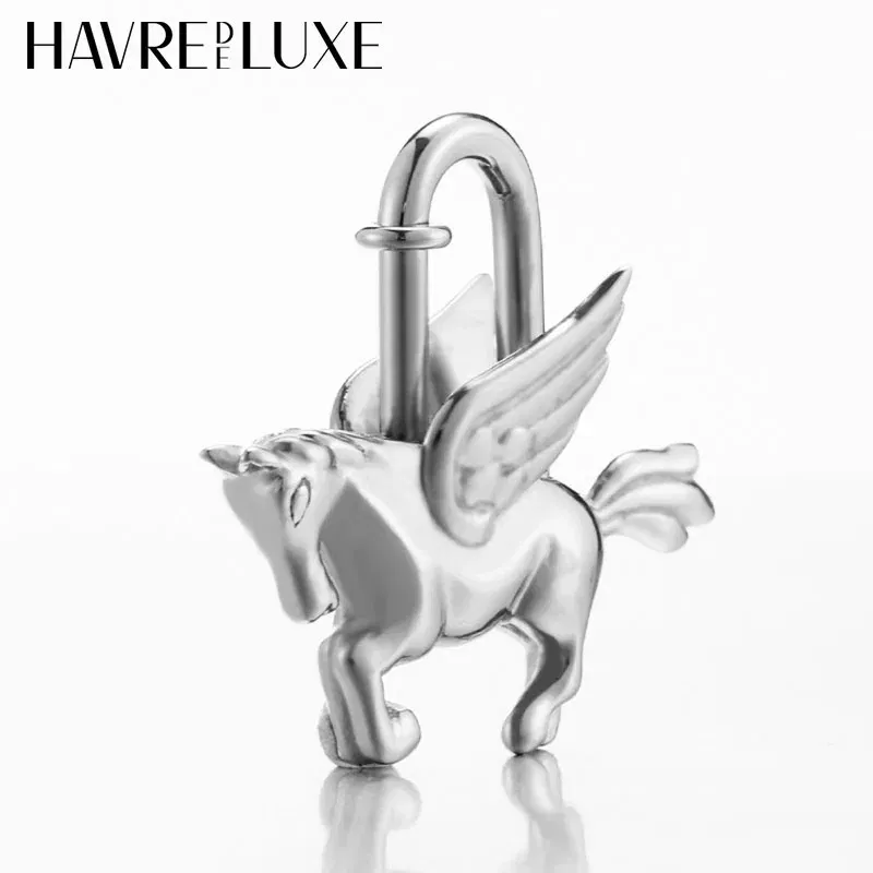 Color: Gold - Bag Pendant For Birkin Kelly Bag Pegasus Lock Charm All-steel Animal Metal Lock Bag Pendant High-end Charm Necklace