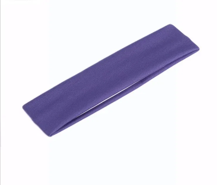 Color: light green - Sweatband Headband Elasticity Sweat Bands Stretch Head Hair Band Sports Safety Yoga Basketball Gym Sport for Men and Women
