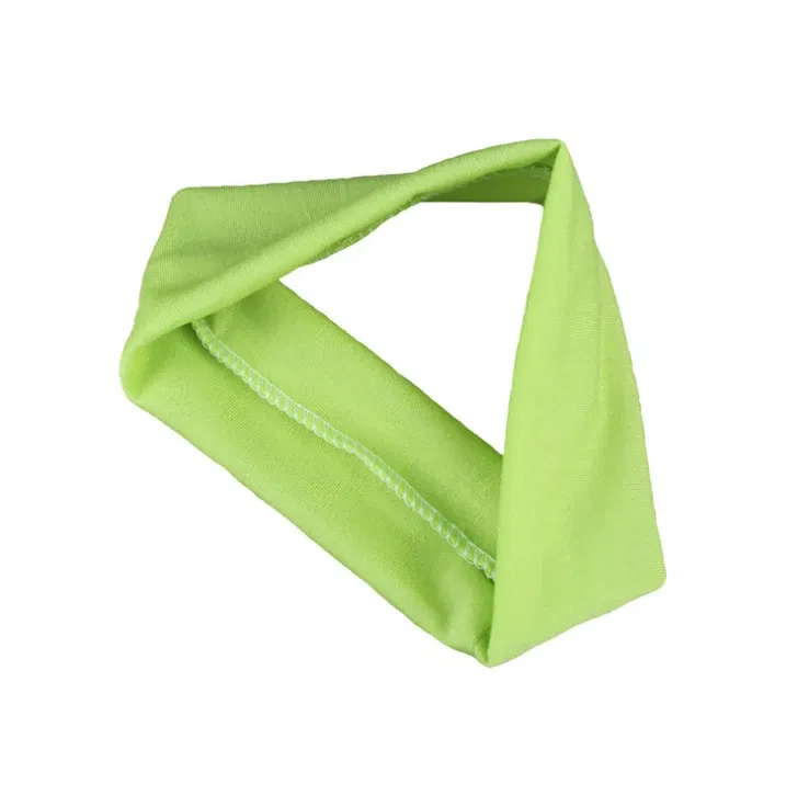 Color: light green - Sweatband Headband Elasticity Sweat Bands Stretch Head Hair Band Sports Safety Yoga Basketball Gym Sport for Men and Women