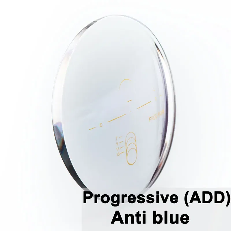 Lenses Color: Emerald Green, Lens Index: 1.67 - Custom a Pair Of Optical Lens Progressive Multi-focus & Anti-blue Light Myopia Presbyopia Scratch-resistant 1.56 1.61 1.67 Index
