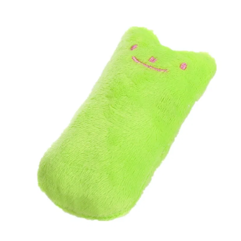 Color: GRAY, Ships From: CHINA - 2022 Catnip Toys Funny Interactive Plush Teeth Grinding Cat Toy Kitten Chewing Toy Claws Thumb Bite Cat Mint Pets Accessories