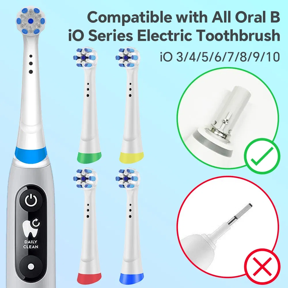 Color: Gold - iO Replacement Toothbrush Heads Compatible with Oral B iO Electric Toothbrush, Brush Head for All iO Electric Toothbrushes Model