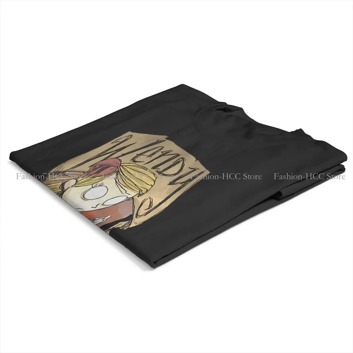 Color: WHITE, Size: L - Wendy And Cat Style Polyester TShirt Dont Starve Top Quality New Design Gift Clothes  T Shirt Short Sleeve