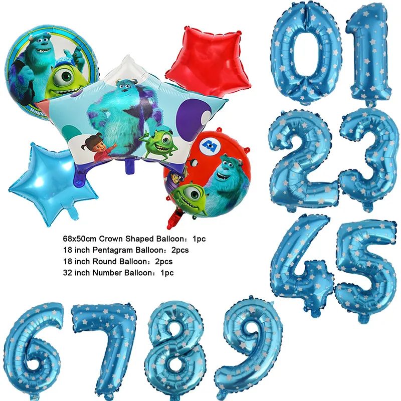 Color: Army Green, Capacity: 450 ml - Monsters University Monsters, Inc. Theme Birthday Party Decoration Metallic Gem Shaped Balloon Crown Shaped Balloon Baby Shower