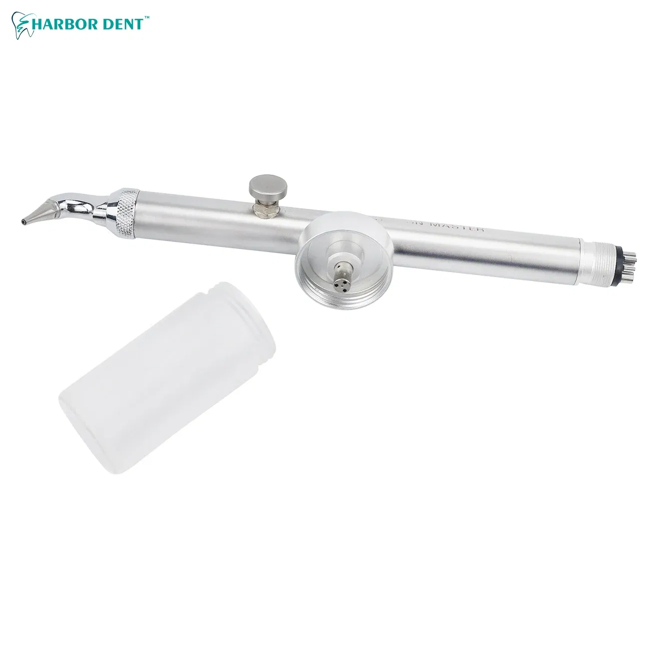 Color: Red - Dental Aluminum Oxide Micro Blaster Four-Hole Interface Microetcher Sandblasting Alumina System Dental Instrument