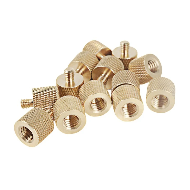 Color: Dark Grey - Camera Screw Conversion Nut 5/8 To 3/8 To 1/4 Inch Adapter Mount For DSLR Tripod Monopod Quick Release Plate Stands Camera Acc
