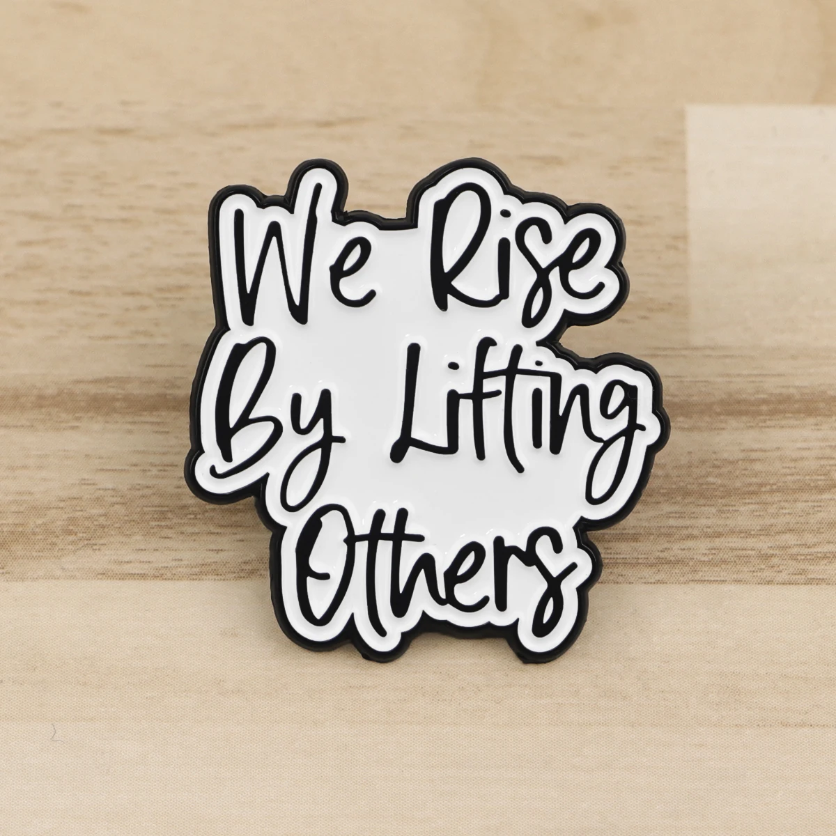 Metal color: Blue Zinc Plated, Color: WHITE, Main Stone Color: WHITE - Rose Enamel Pin Lapel Pins Badges on Backpack Women Funny Quotation Brooch Clothes Jewelry Fashion Accessories Gift