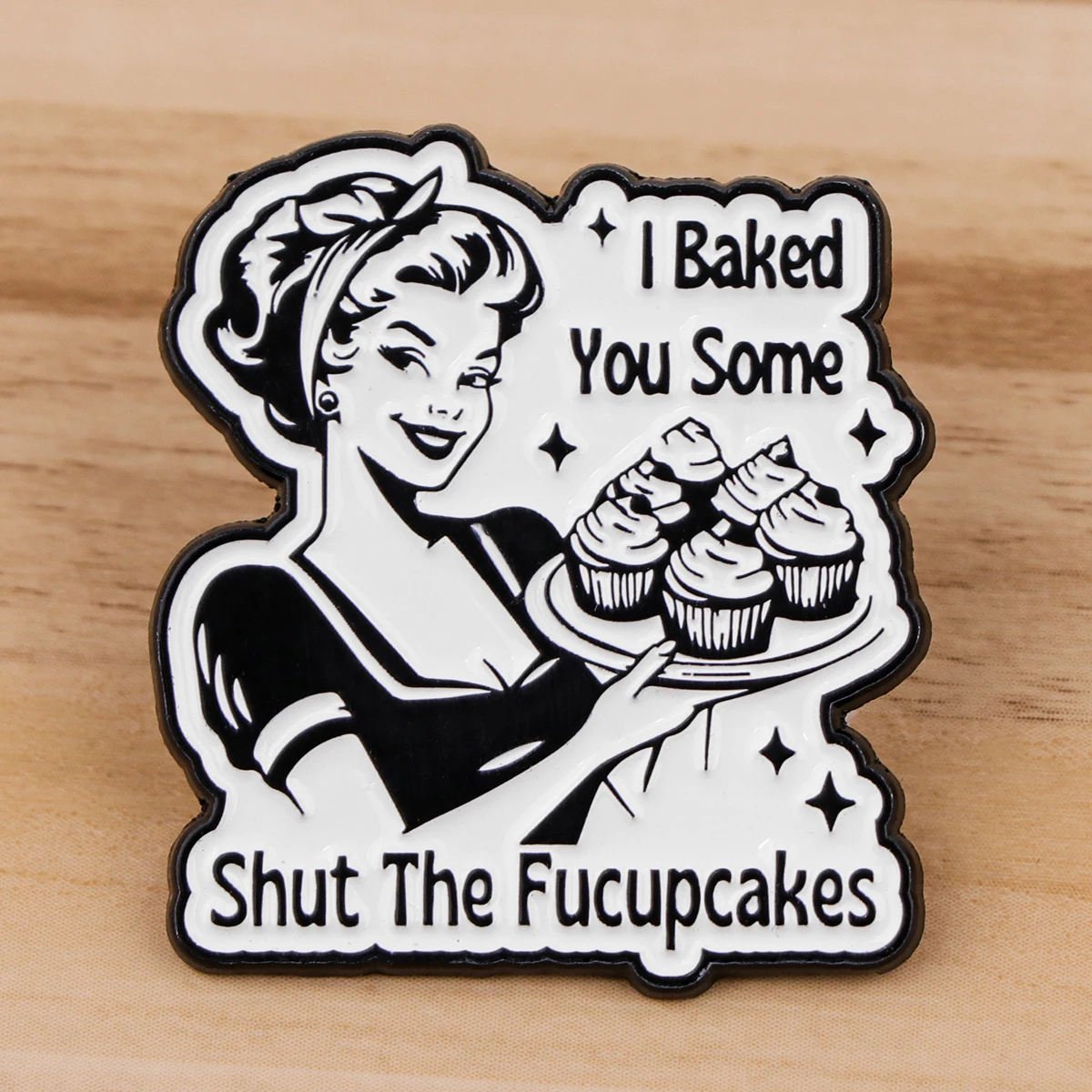 Metal color: Blue Zinc Plated, Color: WHITE, Main Stone Color: WHITE - Rose Enamel Pin Lapel Pins Badges on Backpack Women Funny Quotation Brooch Clothes Jewelry Fashion Accessories Gift