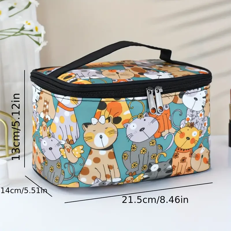 Canvas Lunch Bags Children Portable Functional Canvas Stripe Insulated Thermal Food Picnic Kids CoolerWaterproof  Bag Tote