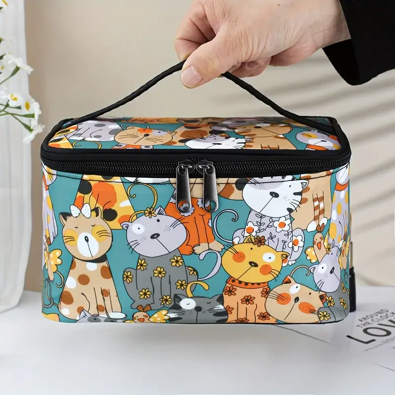 Canvas Lunch Bags Children Portable Functional Canvas Stripe Insulated Thermal Food Picnic Kids CoolerWaterproof  Bag Tote