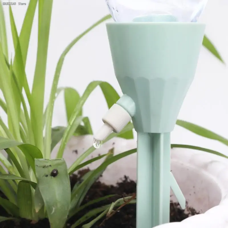 Color: WHITE - 1X Adjustable Drip Irrigation System Automatic Self Watering Spikes for Plants Indoor Outdoor Potted Plants Irrigation System