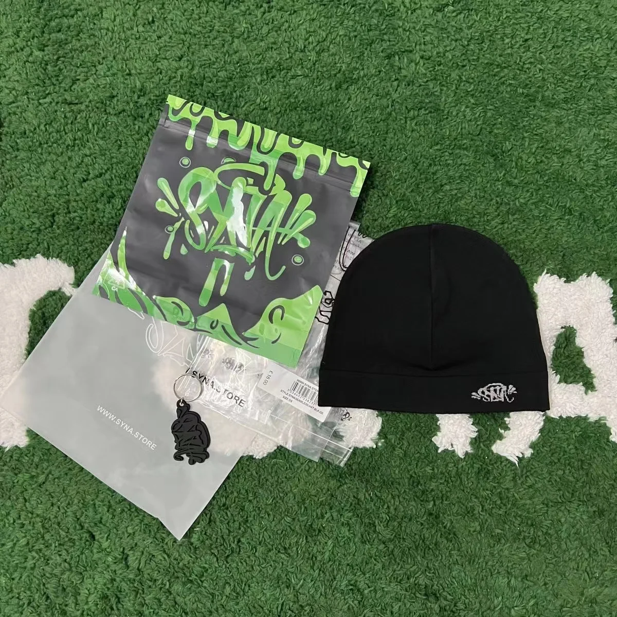 Color: GRAY - Syna Running Cap Syna World Skull Hat2023 New Knitting Syna Beanie Hat MenWomen Paragraph Quality Cap Y2kWarm Beanies