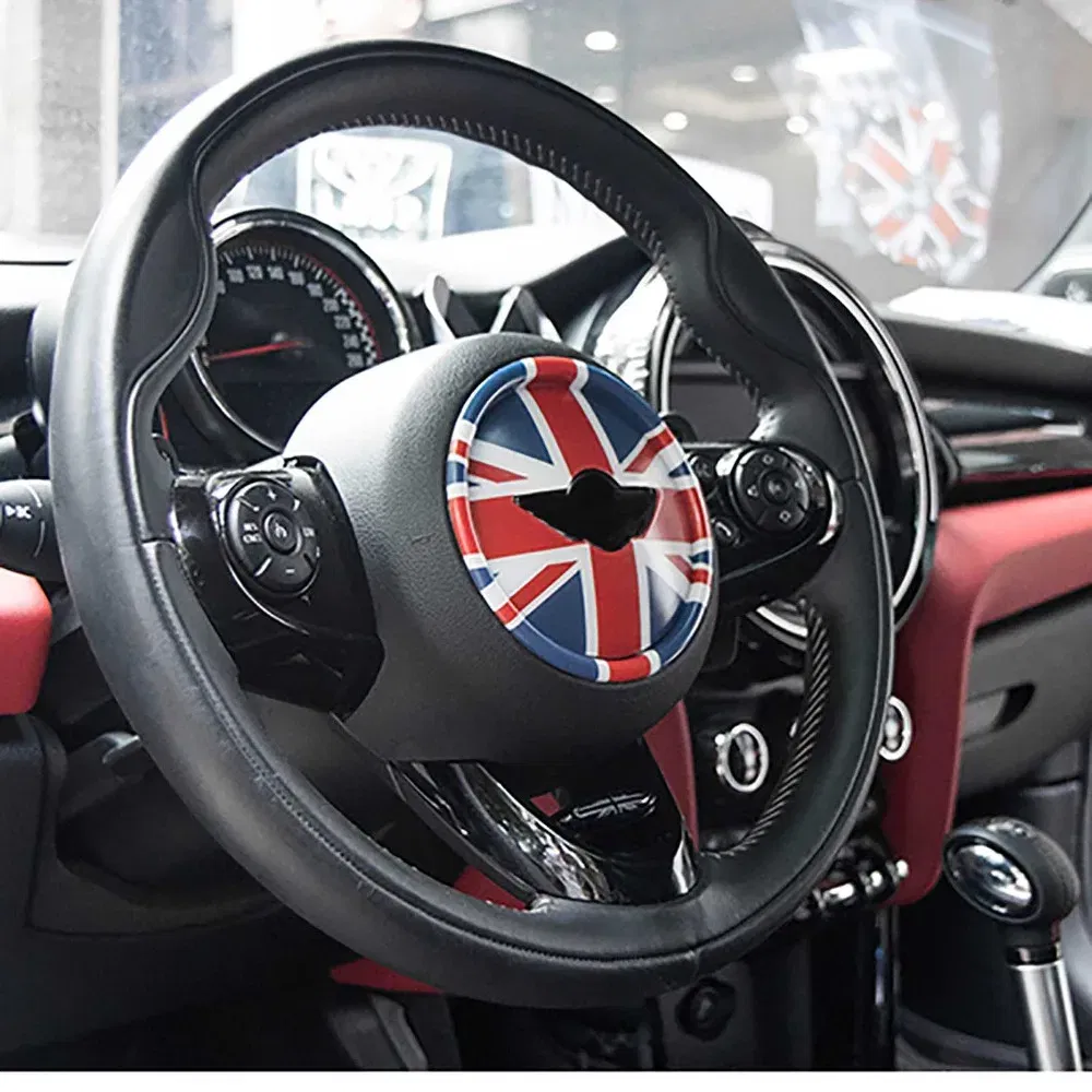 Color Name: VIOLET - Steering Wheel Decal Graphics Cover Smooth Surface For Mini Cooper Clubman Countryman F54 F55 F56 F60 R55 R56 R57 R60