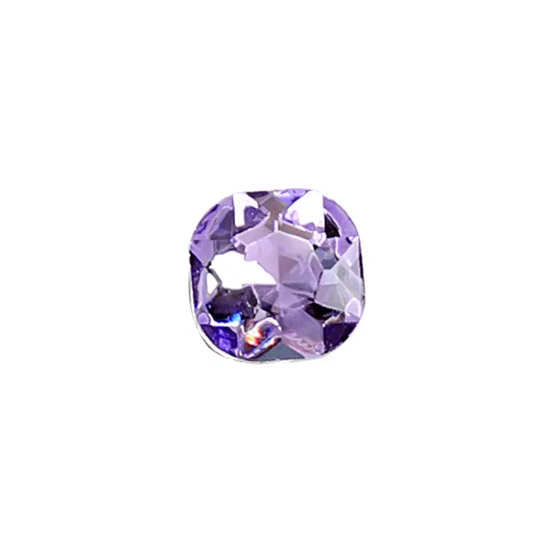 Color: Pink - 20pcs Nail Art Light Purple Sparkling Crystal Glass Diamond Violet Pointed Bottom Bare Rhinestone Gem Nail Accessories Charms
