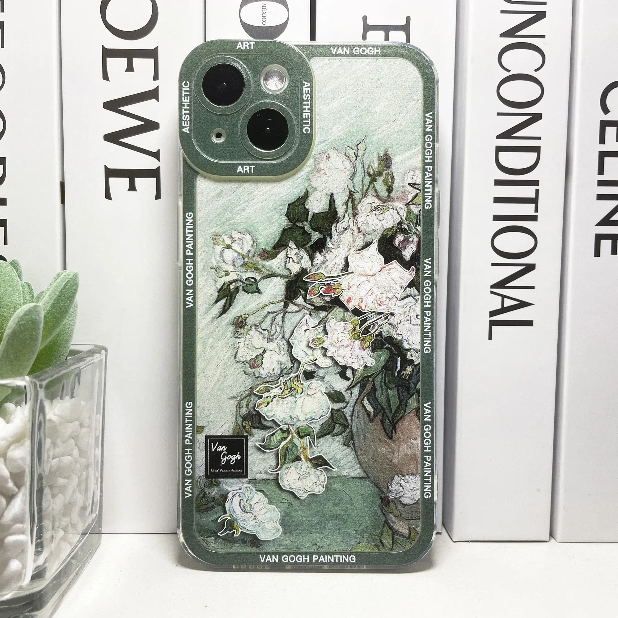 Color: Clear, Material: PU - Van Gogh Art Aesthetic Phone Case For iPhone 16 15 14 13 12 11 Pro Max Mini XS X XR SE 8 7 Plus Sunflowers The Starry Night
