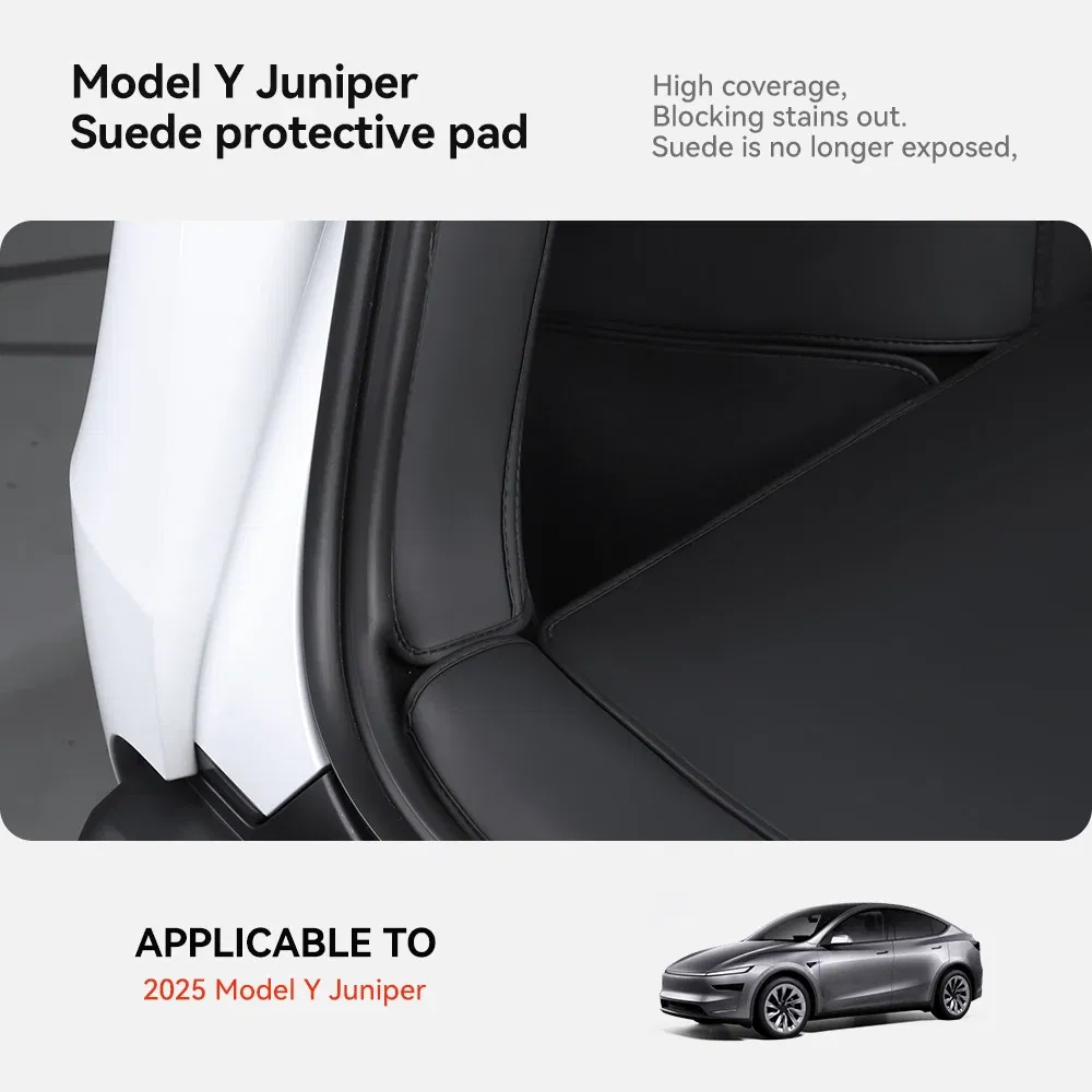 Color Name: Chocolate, Ships From: CHINA - YZ For Tesla Model Y Juniper 2025 New Leather Trunk Mats Fully Surrounded Waterproof Non-Slip Liner Custom Floor Mat Accessories