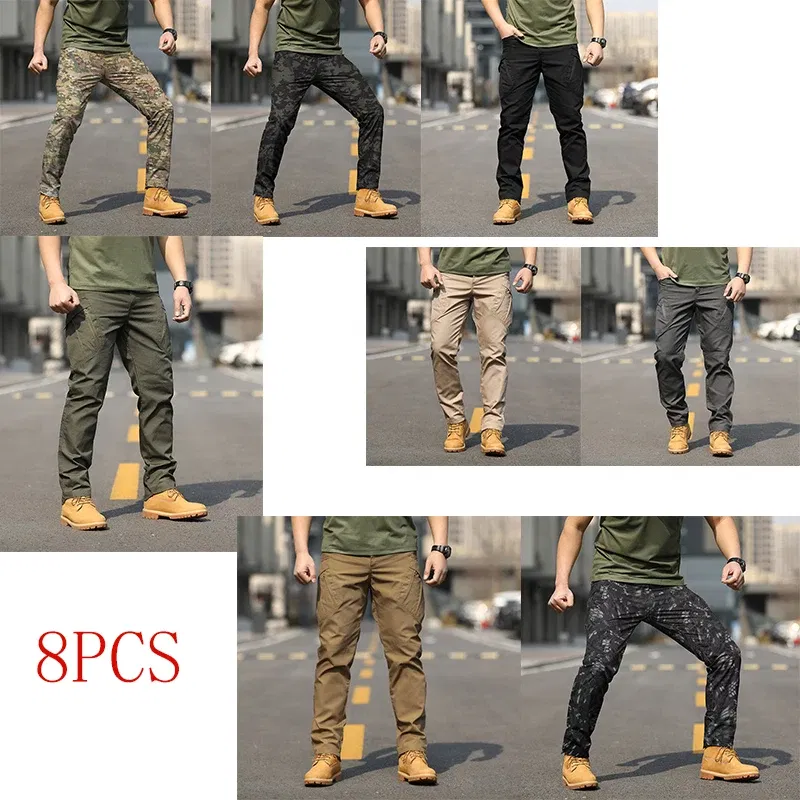 Color: Red, Size: M - Archon X9 Tactical Pants Slim Fit Waterproof Camouflage Training Pants Spring Autumn Breathable Waterproof Overalls Loose Wear