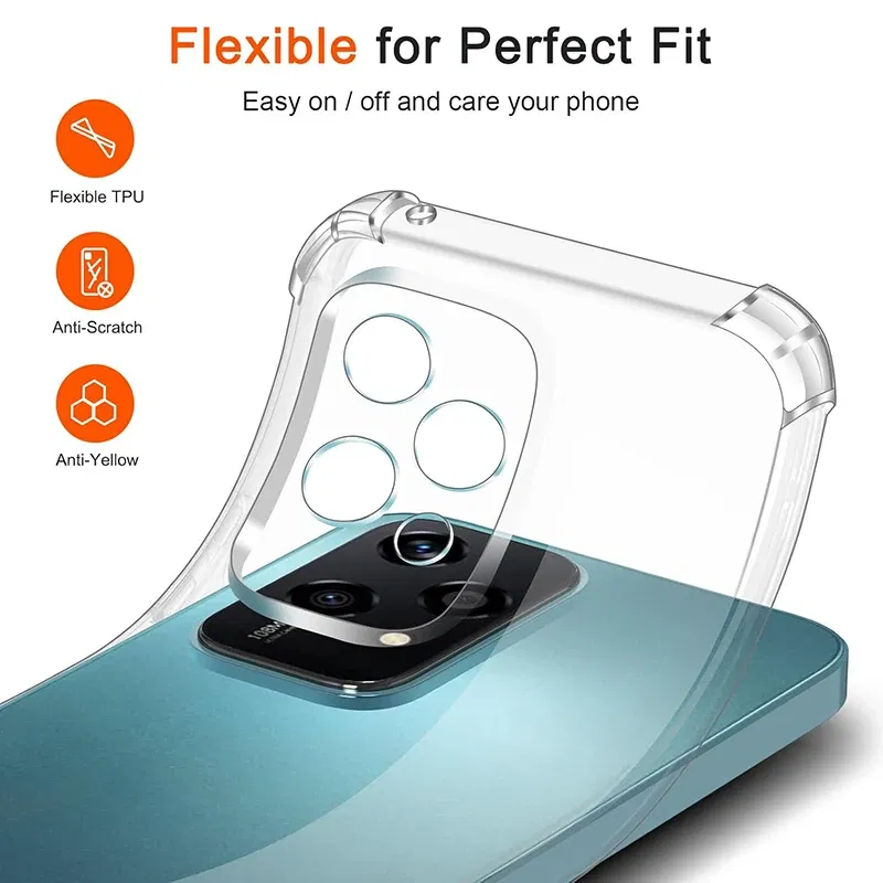 Material: CANVAS - Shockproof Silicone Soft Case For Huawei Honor 200 90 70 50 Lite Pro Ultra Thin Cover For Honor200 Lite Clear Slim Fundas