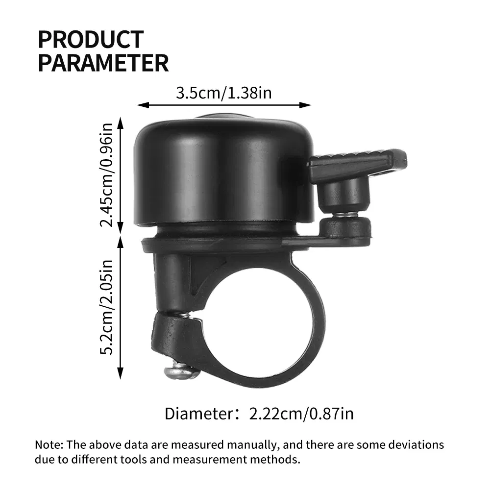 Color: Green - VXM Bicycle Bell MINI Aluminum Alloy Bike Ring Bell Safety Warning Alarm Loud Sound Handlebar Bell MTB Horn Cycling Accessories