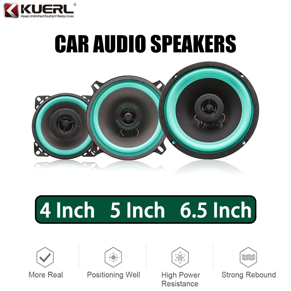 Size: 8" - 4/5/6.5 Inch Car Speakers HiFi Coaxial Subwoofer Universal Automotive Audio Music Full Range Frequency Car Stereo Speaker 1pcs