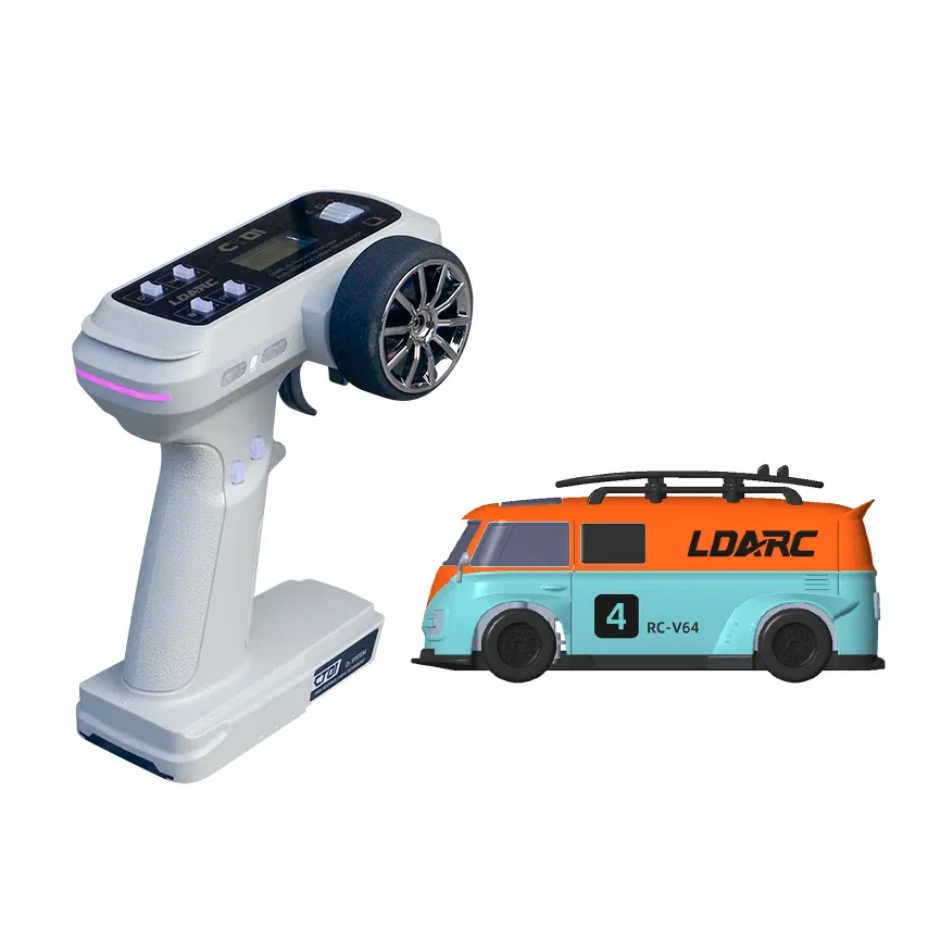 Color: green - LDARC V64 1/64 MINI RC Simulated Electric Remote Control Model Car Tabletop Bus Vehicle RTR 2.4GHz Adults Children's Toys