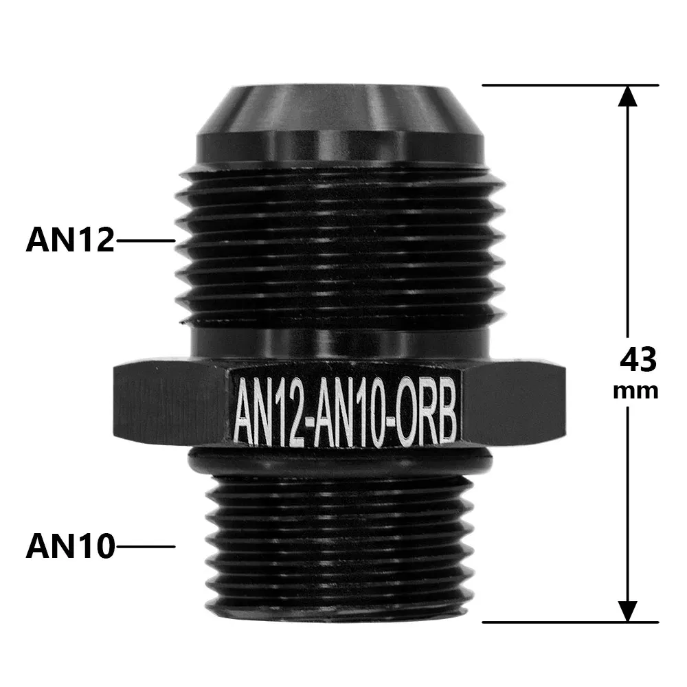 Color: MULTI - Aluminum Alloy Universal AN6 8 10 12 to AN to M16x1.5 M18x1.5 Metric Fuel Hose Adapter Pipe Thread Fitting CAR OIL COOLER SYSTEM