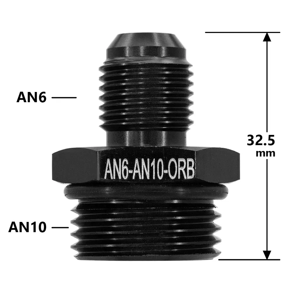 Color: MULTI - Aluminum Alloy Universal AN6 8 10 12 to AN to M16x1.5 M18x1.5 Metric Fuel Hose Adapter Pipe Thread Fitting CAR OIL COOLER SYSTEM
