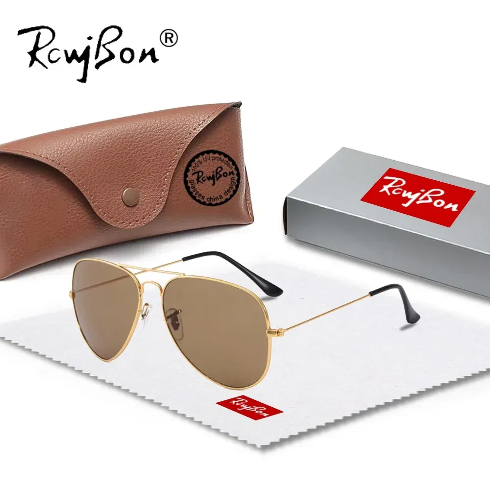 Lenses Color: MULTI, Frame Color: Red - Classic Retro Pilot Polarized Sunglasses Men Luxury Metal Black Aviation Sun Glasses Male Fashion Driving Vacation Shades UV400