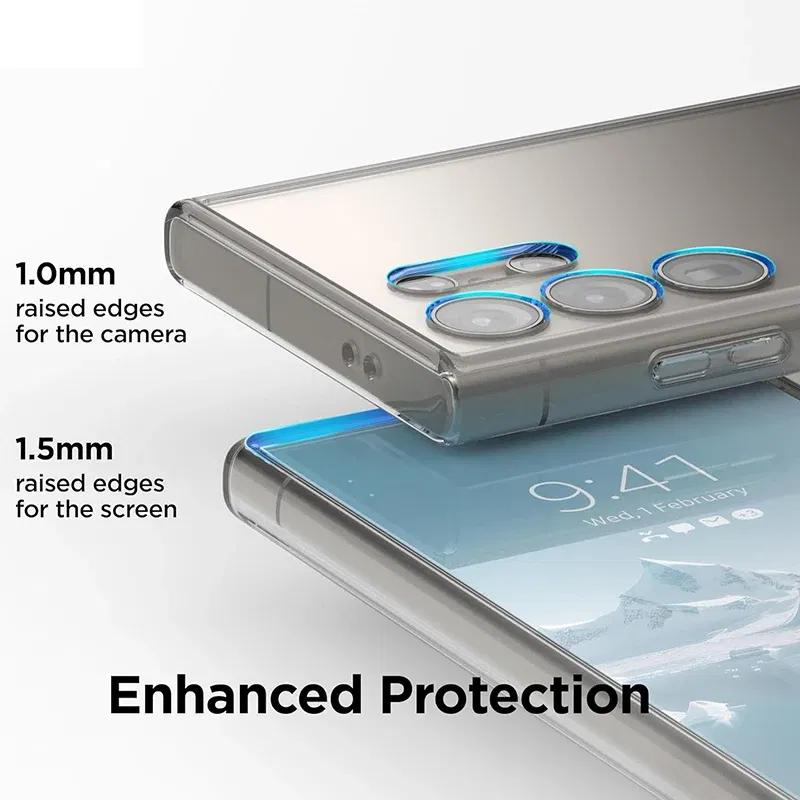 Material: PP - Ultra Thin Clear Silicone Soft TPU Case For Samsung Galaxy S25 Ultra S24 S23 S21 S20 FE S22 Ultra Plus Bumper Capa Cover Fundas