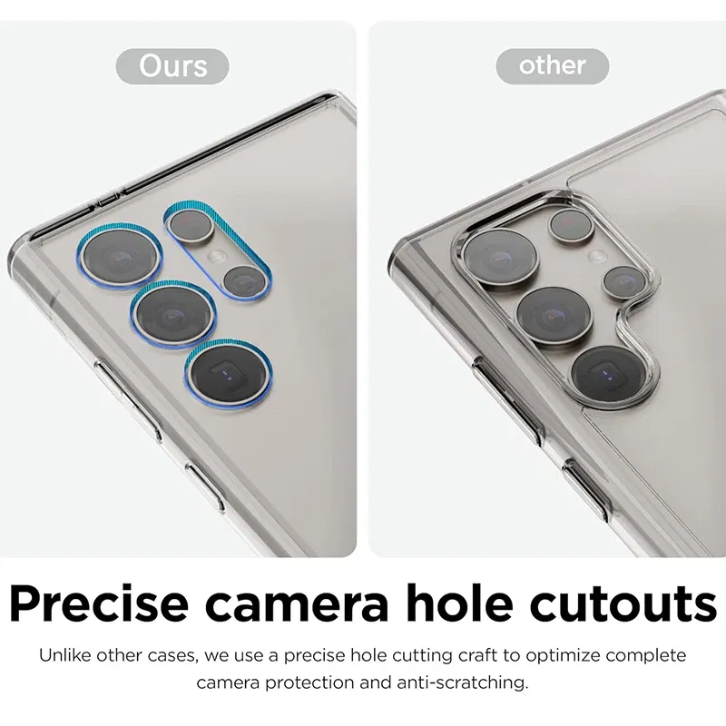 Material: PP - Ultra Thin Clear Silicone Soft TPU Case For Samsung Galaxy S25 Ultra S24 S23 S21 S20 FE S22 Ultra Plus Bumper Capa Cover Fundas