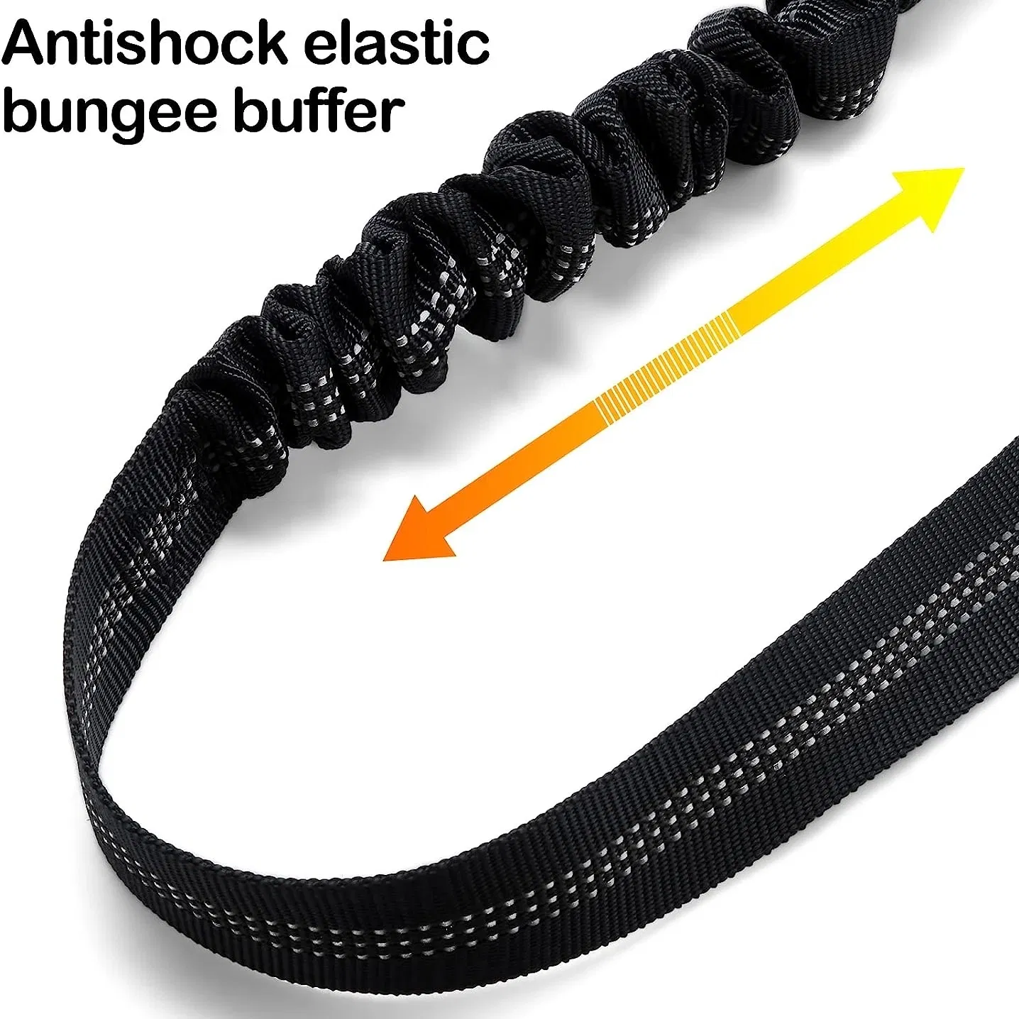 Color: black - Universal Adjustable Cat Dog Seat-Belt Elastic & Reflective Vehicle Nylon Seat Belt for Small Medium Large Dog,Pet Accessoires