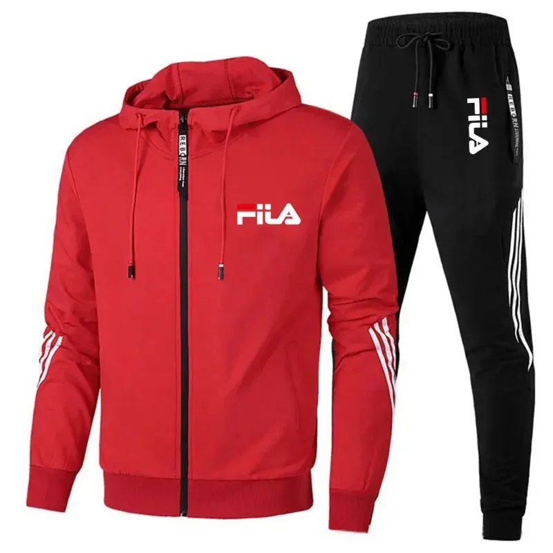 Color: green, Size: XXL, Ships From: CHINA - Men's spring and Fall outdoor zipper jacket + sweatpants jogging set Casual basketball fitness two-piece set