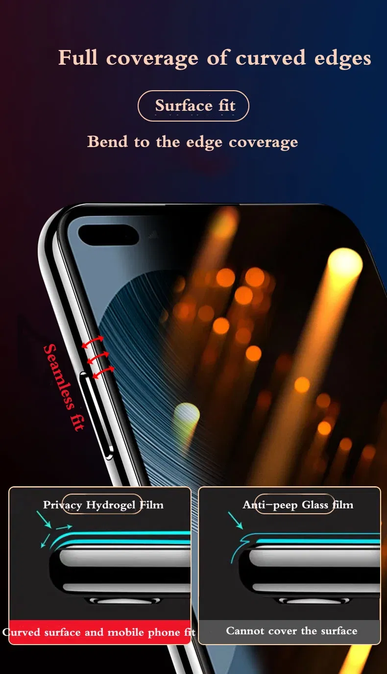 Bundle: 5 Pieces, Material: Nano-coated Tempered Glass Film, Compatibility by Model: Poco F6 Pro - F7Ultra Privacy Screen Protector For POCO X7 F7Pro Matte Hydrogel Film POCO F6 Pro X6Pro HD Anti Peeping F6 Soft Full Coverage