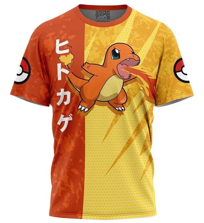 Color: Blue, Size: 9XL - ?€Miniso) Pokemon Men's Casual Wear T Shirts Cartoon Children Round Neck Short Sleeves Summer Clothing Pikachu Cartoon Print Tops
