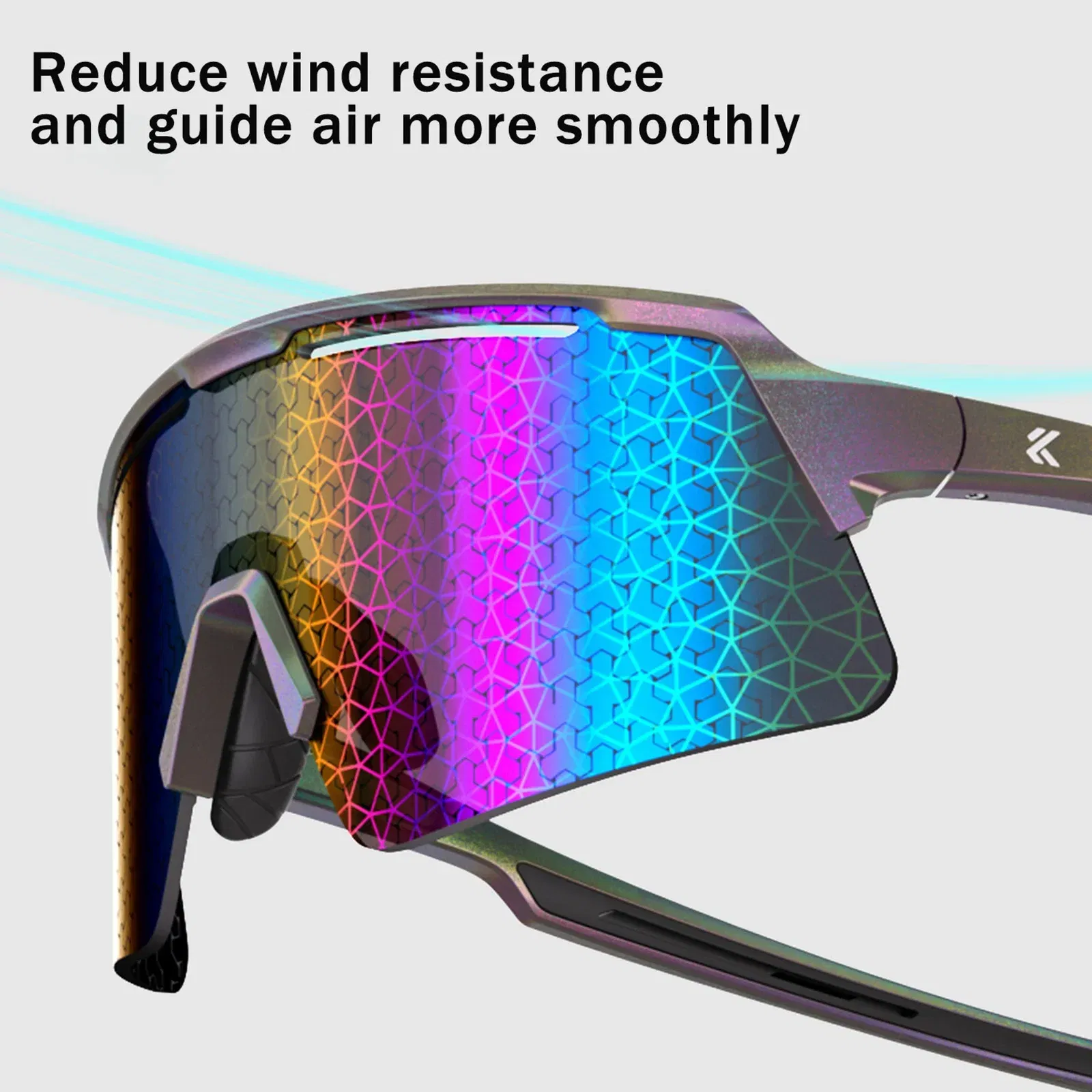 Color Name: Yellow - KAPVOE New Technology Nano Lenses Cycling Glasses Bike UV400 Eyewear Outdoor Sports Sunglasses Men Women Road Bicycle Goggles