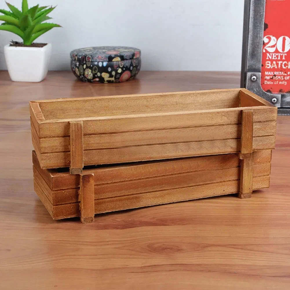 Color: Army Green, Ships From: CHINA - HOT SALES！！！New Arrival Wood Planter Box Garden Yard Rectangle Flower Succulent Container Plant Pot Wholesale Dropshipping