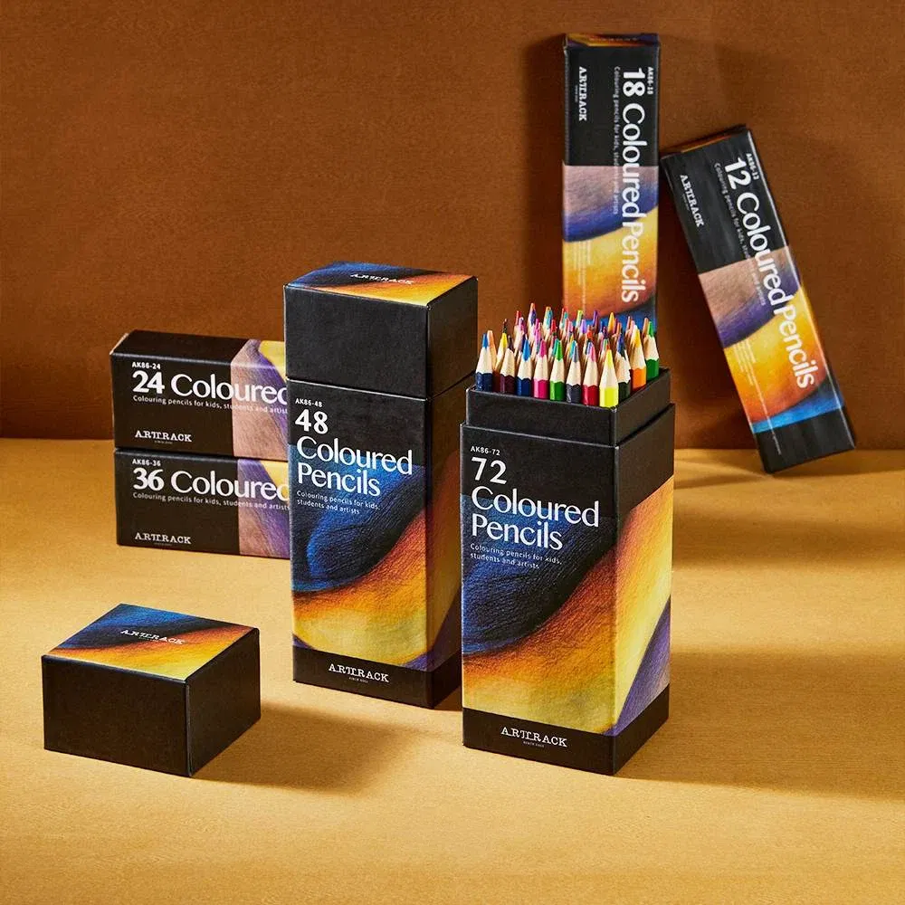 Color: Yellow - 12/24/48/72 Colors Color pencil  DIY set includes: Wooden Color Pencil Sharpener Eraser School Office Supplies Art Stationery