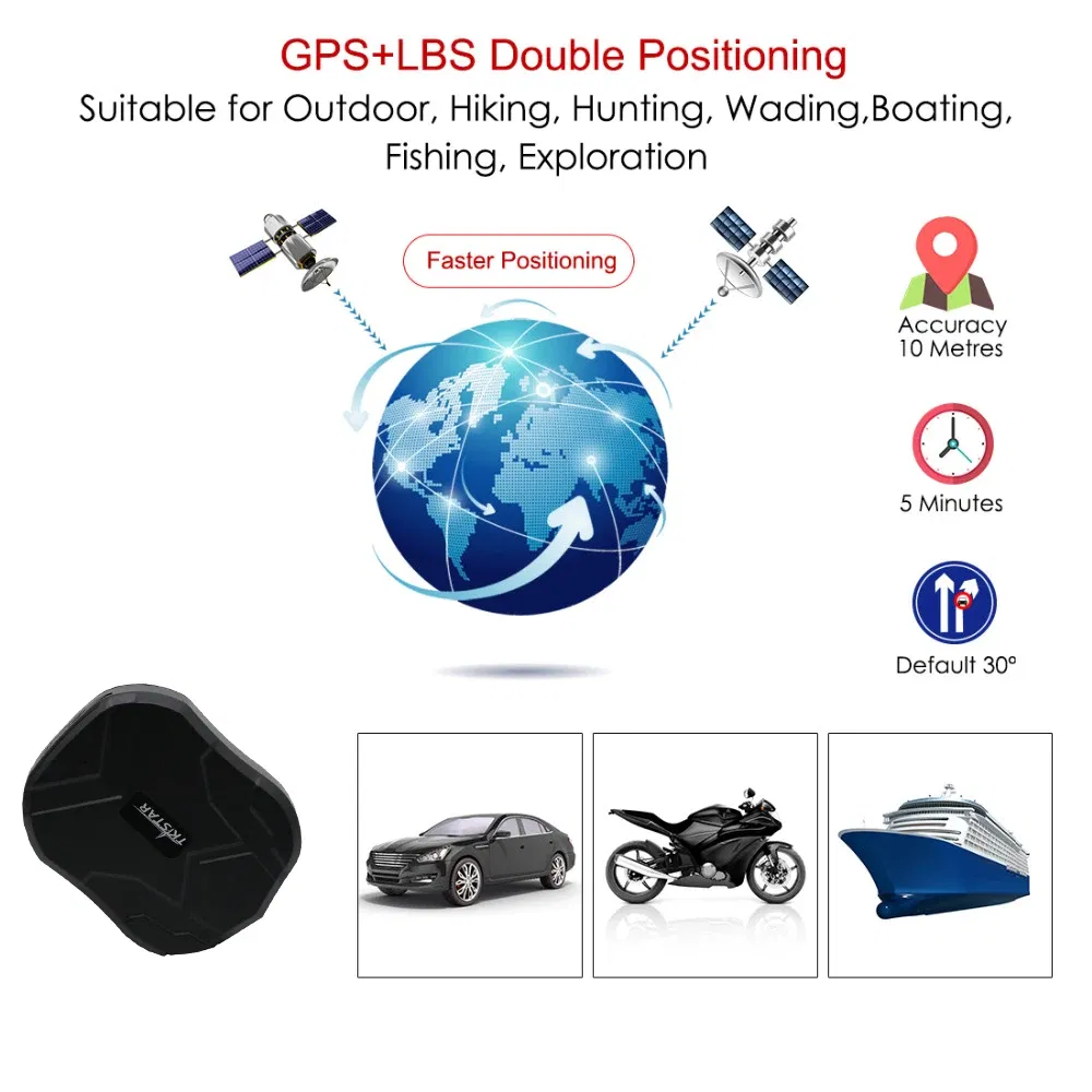 Color: Blue - GPS Tracker Car TKSTAR TK905 5000mAh 90 Days Standby Vehicle Tracker GPS Locator Waterproof Magnet Voice Monitor Free Web APP