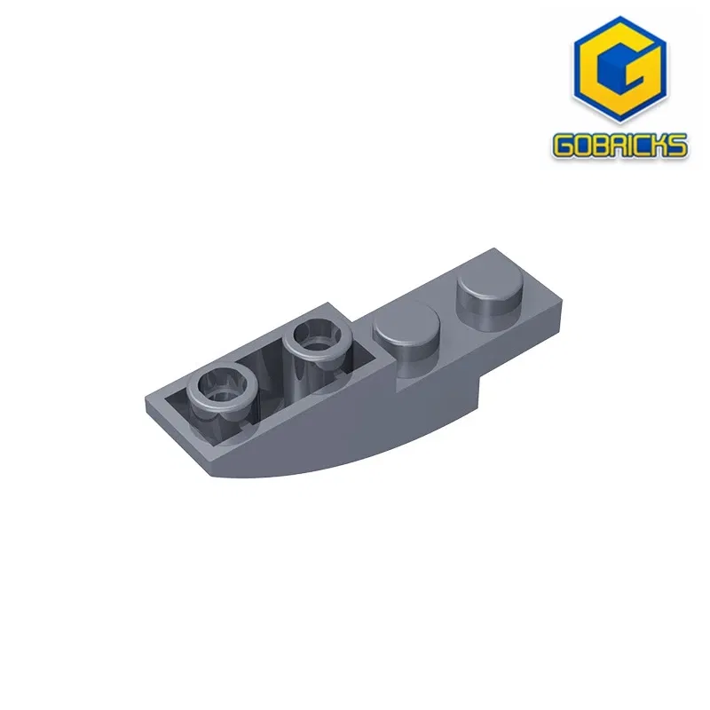 Color: Dark Khaki - Gobricks GDS-731 BRICK 1X4X1 INV. BOW compatible with lego 13547 children's DIY Educational Building Blocks Technical
