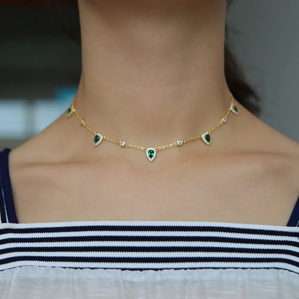 Metal Color: Antique Copper Plated - Bohemia NEWest gold color Pink stone statement chain necklace choker fashion jewelry for women elegance gift stylish jewelry