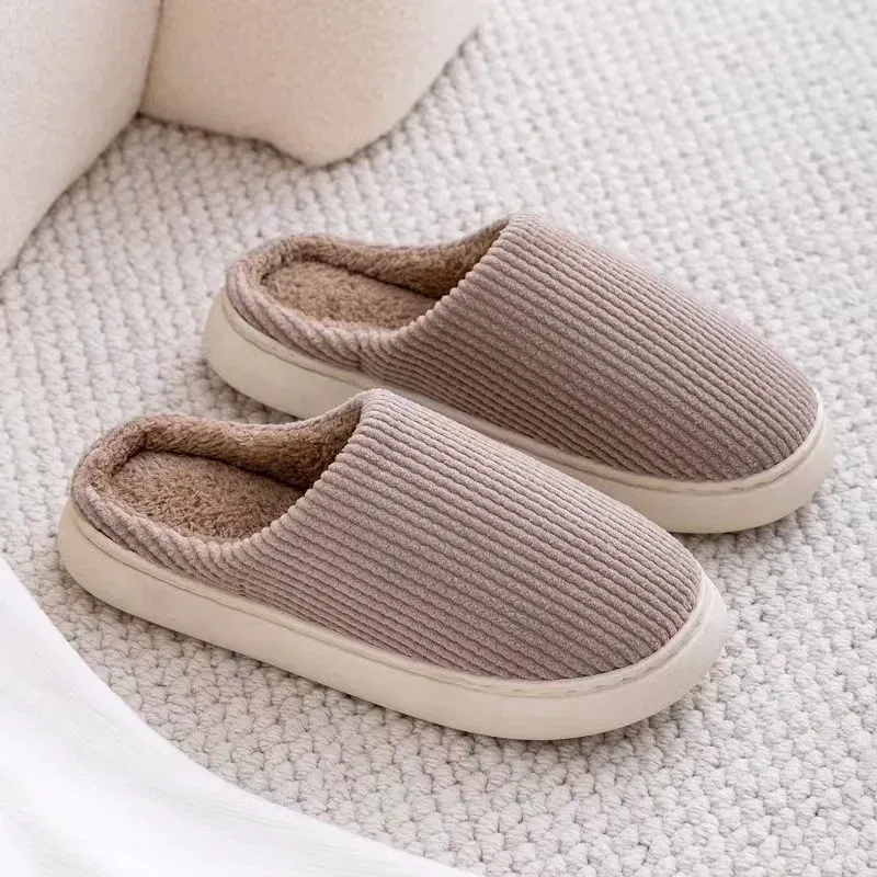 Color: GRAY, Shoe Size: 42 - Mens Memory Foam Slippers Slip on,  Cozy Men's Bedroom Slippers Warm Soft Closed Toe Man Slippers