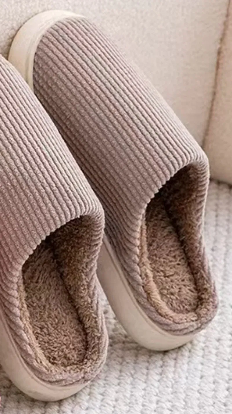 Color: GRAY, Shoe Size: 42 - Mens Memory Foam Slippers Slip on,  Cozy Men's Bedroom Slippers Warm Soft Closed Toe Man Slippers