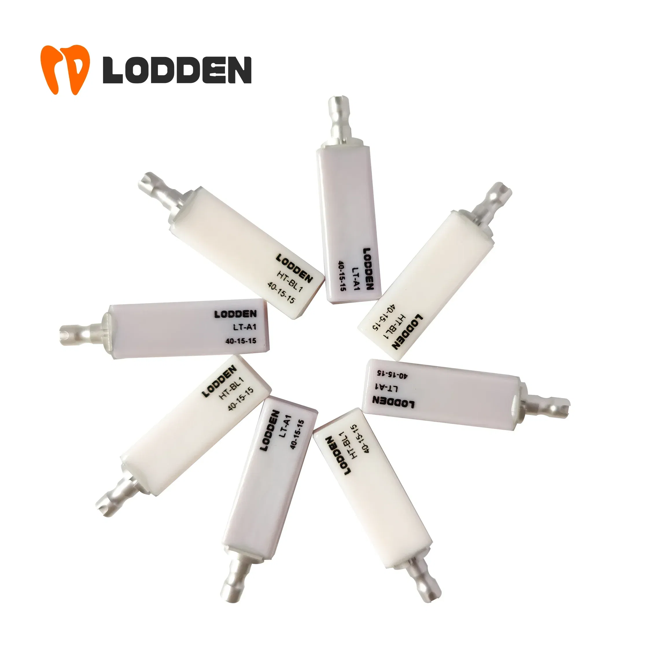 Color: Dark Yellow - 4pcs/box Dental Lithium Disilicate(Glass Ceramic) B40 Cube LT/HT for CAD CAM Inlay Veneer Crown Sirona cerec milling system